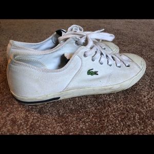 Men’s Lacoste White Sneakers Size 8